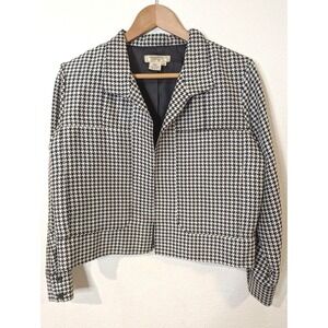 Tommy Hilfiger Nautical Blue White Stripe Lng Sleeve Top Sz M Boat Neck Zip Side